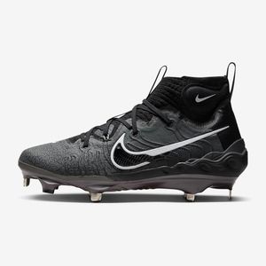 New Nike Alpha Huarache NXT Men's Metal Baseball Cleats Black Grey DJ6517-010